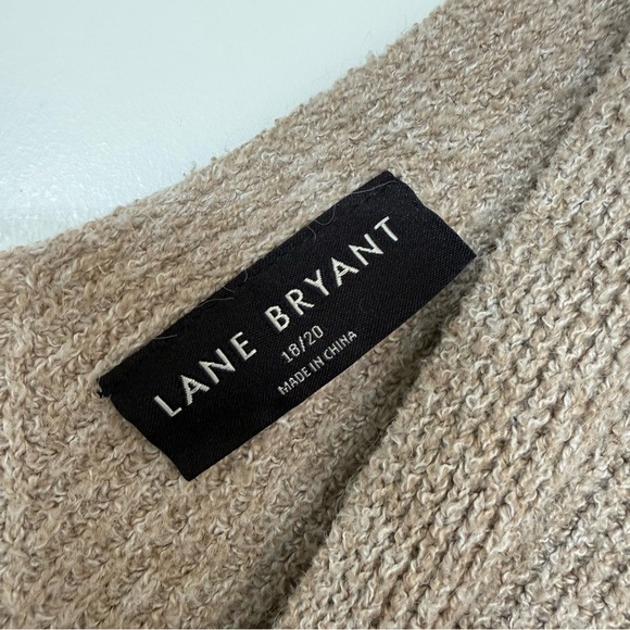 LANE BRYANT SUPER SOFT SLEEVELESS TOP/SWEATER. Camel Color size 18/20 - Picture 4 of 9